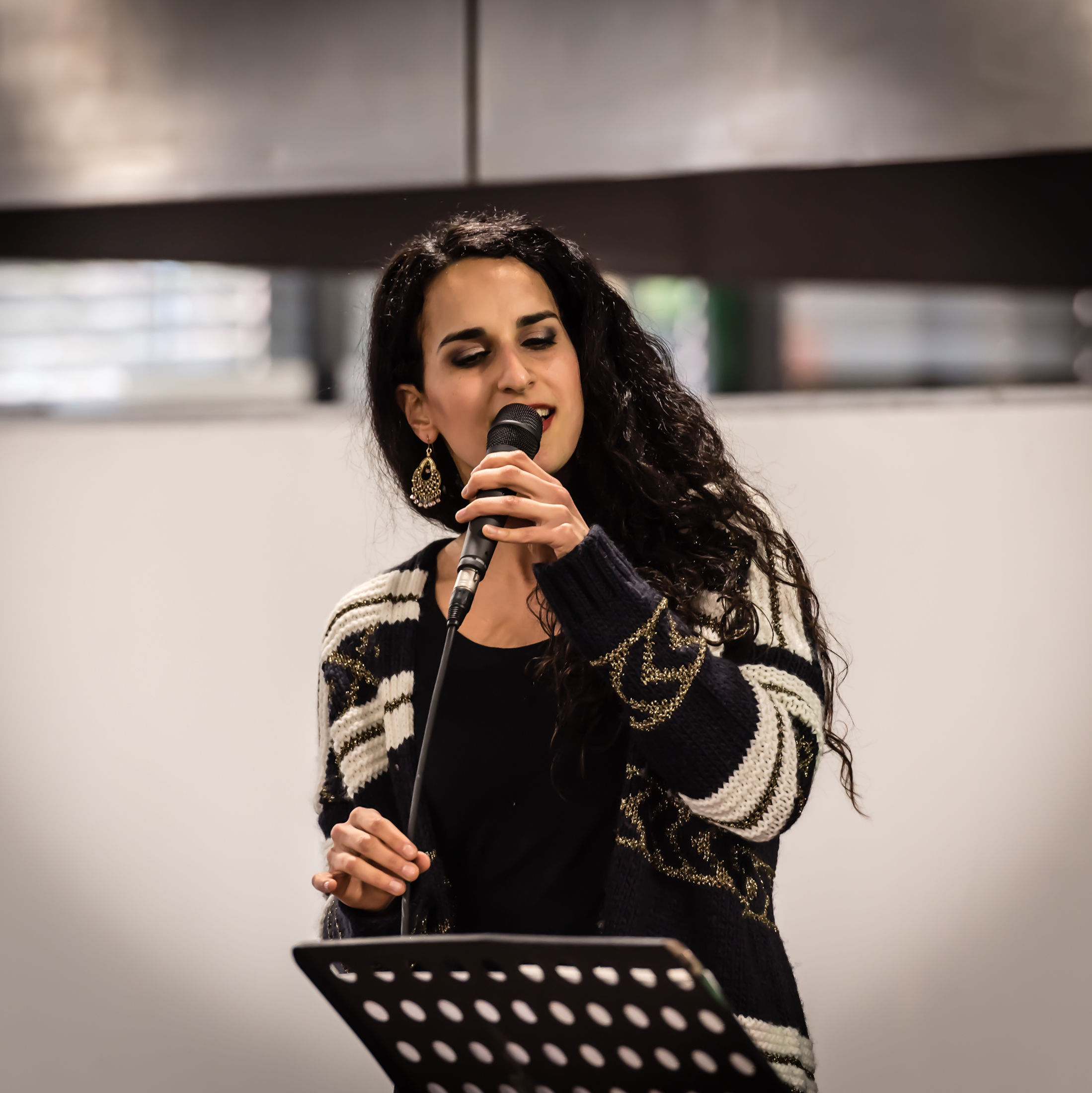 Sepideh Baradaran singing at Euskirchener Friedenstag